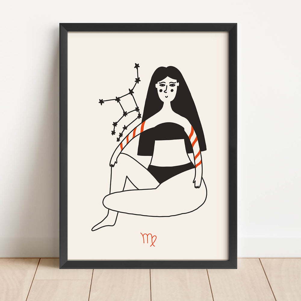 Kvinna Tecken- Jungfrun